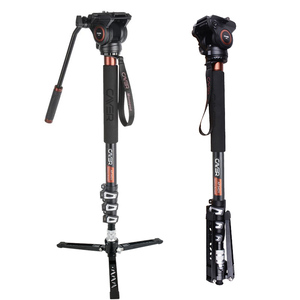 Cayer af34dvh4 chất lượng tốt chuyên nghiệp nhôm <span class=keywords><strong>Monopod</strong></span> kit cho máy ảnh và DSLR với chất lỏng đầu - Product Image 1