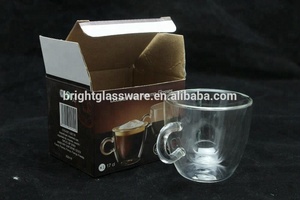 Doble pared de vidrio tazas de café transparente aislado taza térmica gafas - Product Image 5