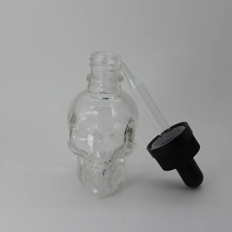 Mooie Clear Skull Dropper Fles Met Druppelaar Top