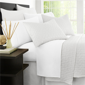 Microfibra hoja de cama juegos de <span class=keywords><strong>funda</strong></span> nórdica con 1 CM o 2 CM en relieve rayas <span class=keywords><strong>Hotel</strong></span> juegos de ropa de cama - Product Image 5