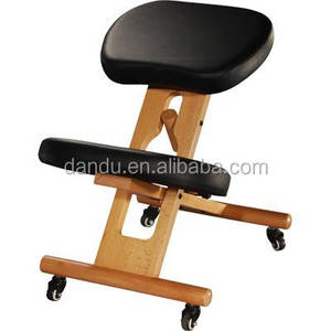Mt Factory Wooden Frame Ergonomic Adjustable Rolling Massage <strong>Stool</strong> <strong>Office</strong> Kneeling Posture Chair Kneeling <strong>Stool</strong> with Wheels - Product Image 1