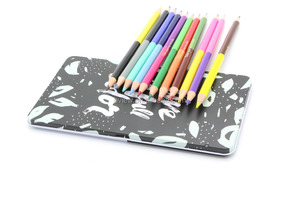 Bview <span class=keywords><strong>Art</strong></span> Bút Chì Màu Hai Mặt Đi Học 7 Inch Để Tô Màu - Product Image 4