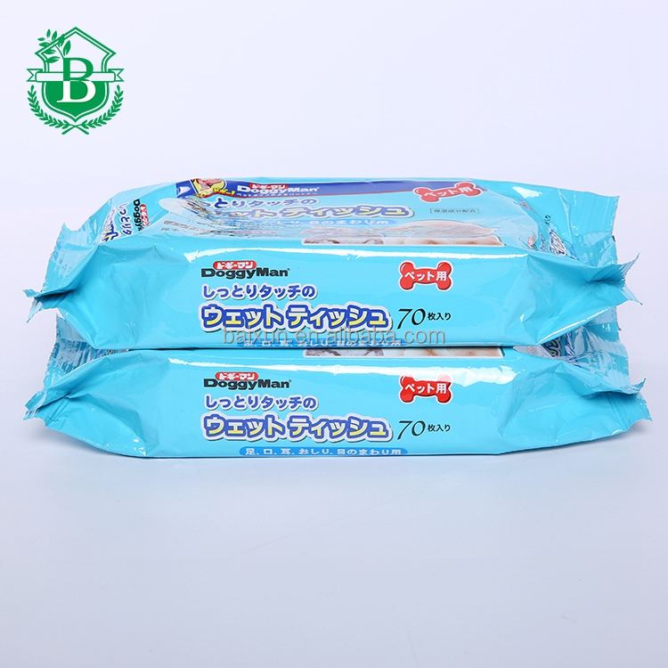 OEM японской влажная, очистки нетканые individu Животное Влажные Салфетки