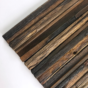 Màu Đen Old Ship Gỗ Tường Vật Liệu Trang Trí Bằng Gỗ Tường Gạch - Product Image 2