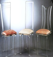 Chaise transparente en acrylique de luxe, chaise de réception de mariage en acrylique, forme en Z, pièce unique, pliage thermique