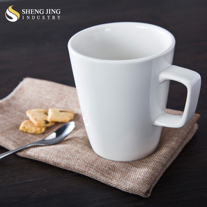 Tazas de cerámica de 15OZ, vajilla de gama alta, directa de fábrica, color blanco liso - Product Image 1