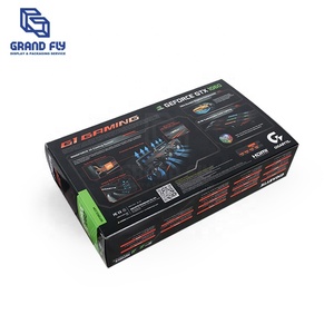 Bán buôn nhỏ gấp các tông giấy bao bì hộp với cán bóng và dập nổi lớn màu đen Card đồ họa lưu trữ trường hợp - Product Image 6