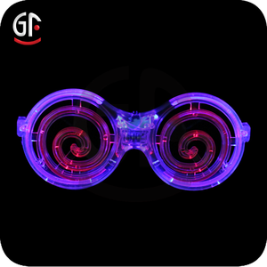 Decoracion al por mayor a estrenar de plástico de forma redonda led gafas de sol - Product Image 6