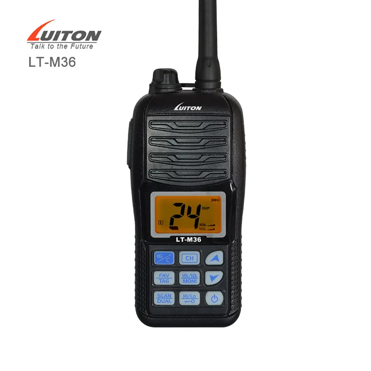 Yeni su geçirmez El VHF Deniz Radyo LT-M36 dual band radyo