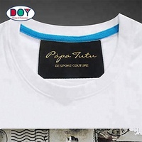 Étiquettes en tissu, fabrication, fil métallique doré, design personnalisé, damassé, étiquettes tissées haute densité pour vêtements