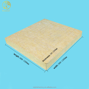 Densité d'isolation phonique 120kg/m3 panneau <span class=keywords><strong>de</strong></span> <span class=keywords><strong>laine</strong></span> <span class=keywords><strong>de</strong></span> <span class=keywords><strong>roche</strong></span> épais 50mm - Product Image 2