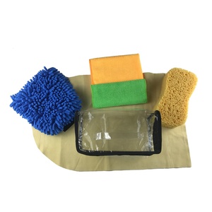 Prix usine outil de soin Kit de nettoyage de voiture gant nettoyant éponge brosse serviette sac lavage Auto Clean Mitt - Product Image 3