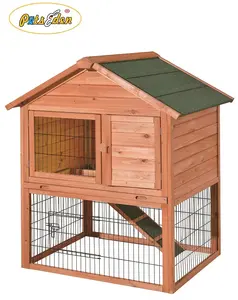 Double layers large pet wooden rabbit hutch