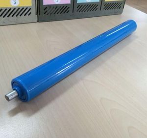 Rouleau conique à gravité plaqué zinc, 2mm en acier inoxydable, avec capuchons d'extrémités de rouleau en acier - Product Image 4