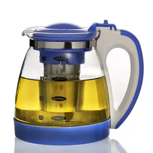 Bình Pha Trà Thủy Tinh Hiện Đại 1800ML Cho Lá Lỏng Và Trà Nở