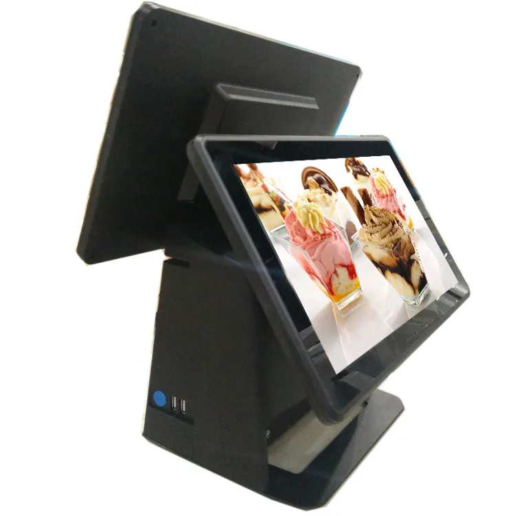 58 มม. เครื่องพิมพ์ความร้อนเริ่มต้น Android NFC Pos เครื่อง 11.6 นิ้วหน้าจอ dual Mini Pos Terminal caja registradora touch