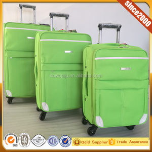 Polyester Soft Fabric 3 Piece Travel Trolley Bag Set <strong>Grey</strong> Lightweight Spinner <strong>Suitcase</strong> - Product Image 2