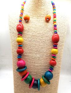 Kalung Kayu Manik-manik Afrika Terlaris