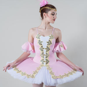 Ballet classique professionnel Tutu avec fleur rose, 2 pièces, vêtements de Performance sur scène, pour femmes adultes - Product Image 6