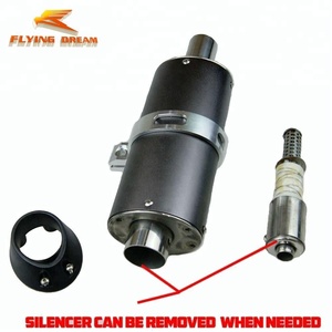 Pit Bike moto réducteur de bruit <span class=keywords><strong>DB</strong></span> tueur en alliage d'aluminium ovale 28mm 32mm 38mm silencieux d'échappement - Product Image 3