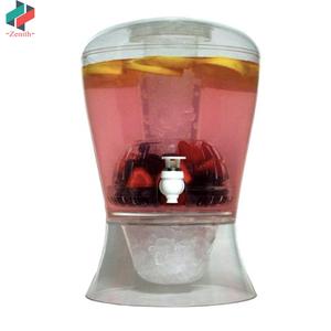 ZNK00019 Distributeur de boissons réfrigérées en plastique acrylique cristallin de 2 gallons avec noyau de glace et infuseur à fruits - Product Image 3
