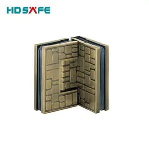 HDSAFE Door Hinge Design Glass to Glass 90 Degree Brass Shower Glass New Door & Window Hinges Antique Brass Graphic Design