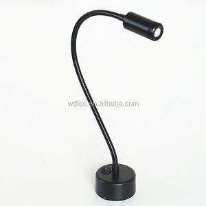 1*3W 220V de Aluminio flexible serpiente led cabecera <span class=keywords><strong>Lámpara</strong></span> de lectura para la cama - Product Image 1