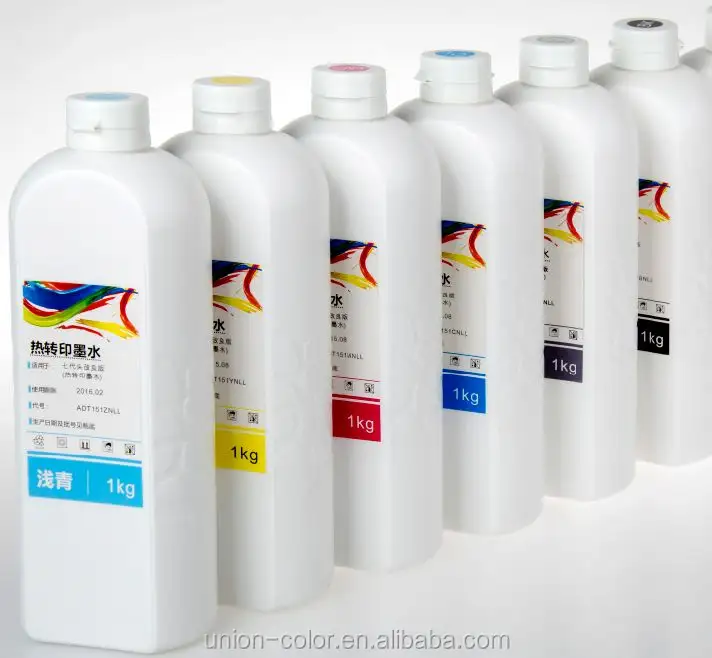 Union color brands tinta de sublimación de tinta, tinta a base de agua, tinta de impresión de transferencia de papel