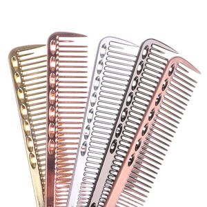 Spazzola di capelli Delle Donne Degli Uomini del Metallo di Alluminio di Taglio Pettine Dei Capelli di Parrucchiere e Barbieri Salon Combs Professionale Barbieri Spazzola Per Capelli - Product Image 1