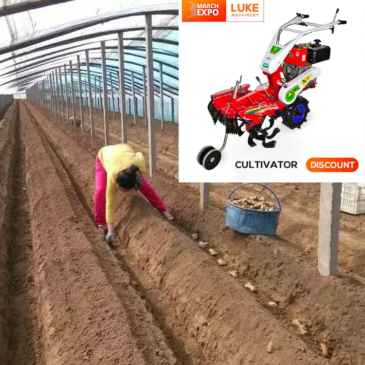LUKE 3TG el taşınabilir mini sıra tarımsal ürün topraklama mini kanal kazıcı bahçe makinesi kültivatör kültivatörler küçük çiftlik için