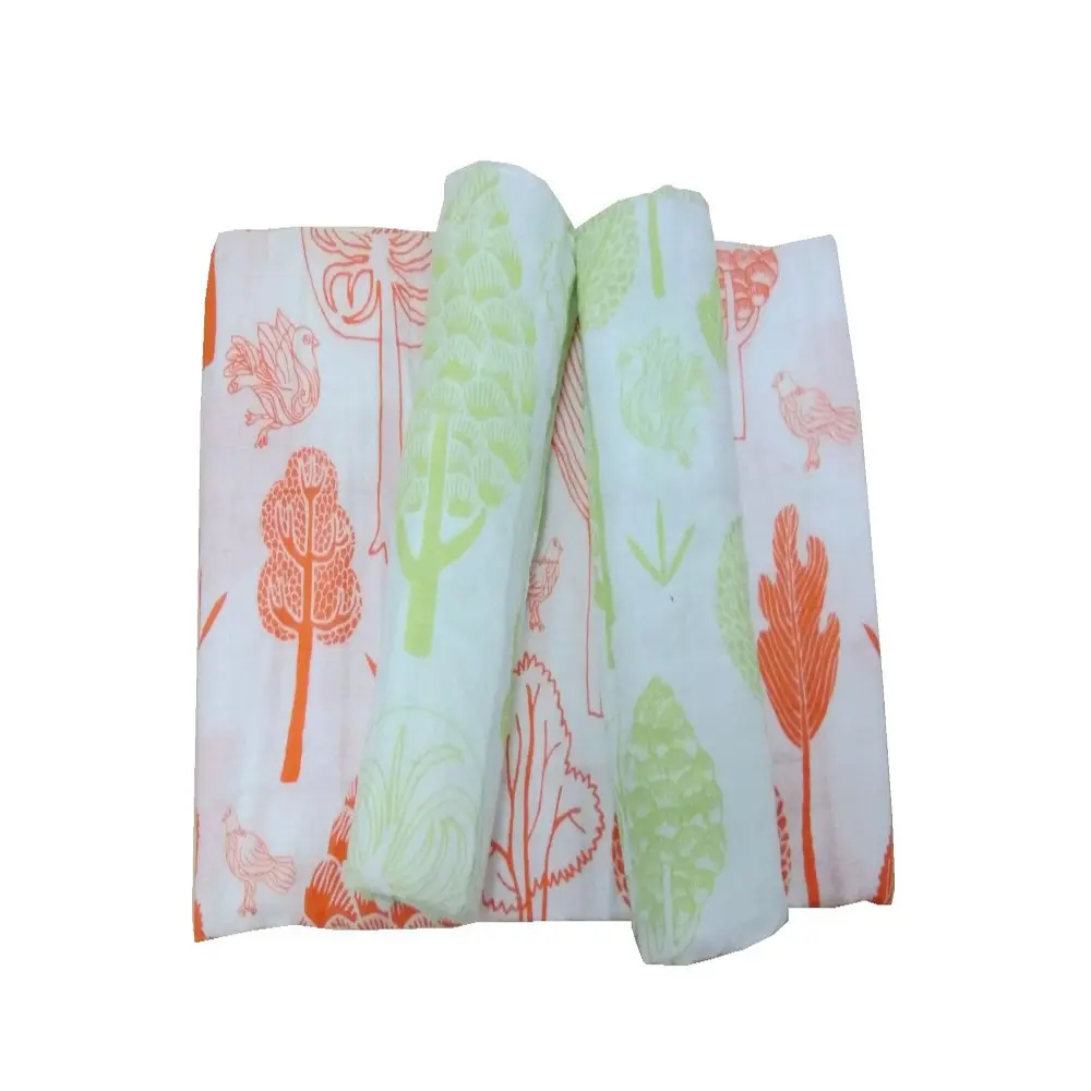 100% Bamboo Allover In Baby Muslin Chăn, Baby Swaddle