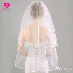 2403-148I शास्त्रीय साटन एज दुल्हन घूंघट - Product Image 5