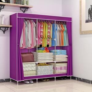 Venda por atacado espaço do quarto montar guarda-roupa dobrável tecido guarda-roupa pano - Product Image 4