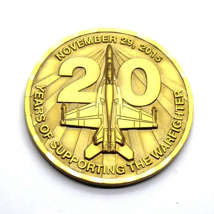 Diseño libre 3d modelo militar desafío monedas de oro conmemorativas