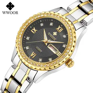 wwoor 8856 Cheap Factory Price watch women quartz with bracelet watch for women gift watch calendar hot sale on line