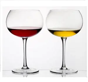定制透明优雅圆形红酒酒杯高脚杯水晶酒杯玻璃器皿红酒酒杯