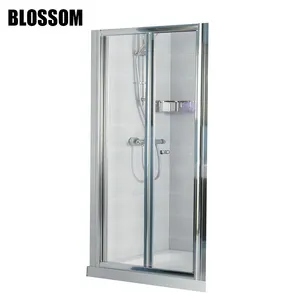 Cina Blossom bagno di piccole dimensioni incorniciato bi-fold bifold vetro fisarmonica porte <span class=keywords><strong>doccia</strong></span> - Product Image 1