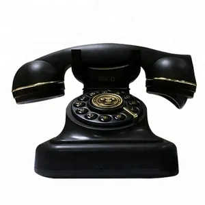 Classic corded antique telephone for home or decoration