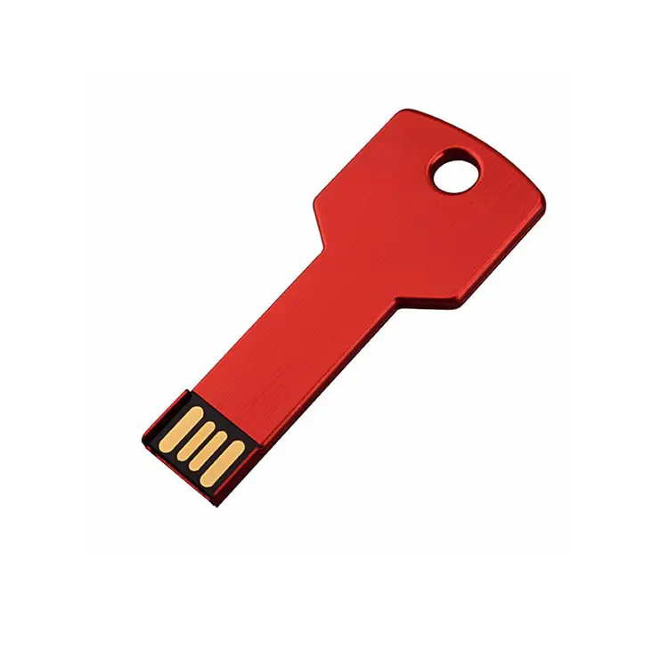 Key shaped usb stick waterproof key memory flash drive with keychain