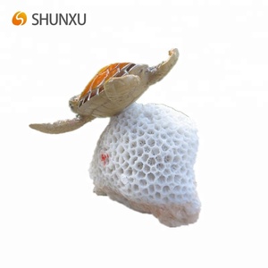 Di <span class=keywords><strong>mare</strong></span> in resina tartaruga figurine con corallo <span class=keywords><strong>giardino</strong></span> yard desk decor - Product Image 3