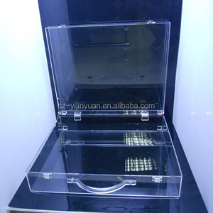 Tuỳ Chỉnh Rõ Ràng Acrylic Ngắn Gọn Trường Hợp Với Xử Lý - Product Image 2