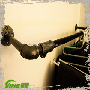 Estante de Metal Industrial para almacenamiento de ropa, estantería de Metal con ruedas, accesorios para tienda de ropa - Product Image 3