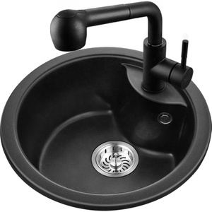 Lavello da <span class=keywords><strong>Cucina</strong></span> in Pietra di Quarzo di Alta Qualità, Lavelli in Quarzo, Lavabo in Superficie Solida Acrilica - Product Image 4