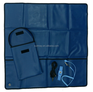 Alfombrilla ESD Antiestática de Vinilo, Resistencia Superficial de 10e7-8 Ohmios, Alfombrilla de Mantenimiento, Kit de Servicio de Campo ESD para Reparación de PCB - Product Image 1