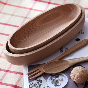 Assiettes à macarons écologiques en bois de frêne, en bois massif naturel, en forme de bateau, créatives, faites à la main, durables, pour plantes - Product Image 4