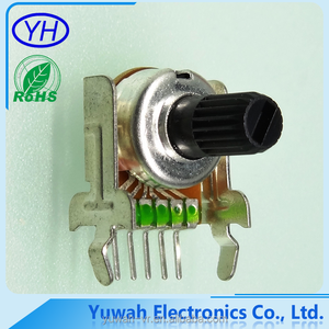 RoHS single Gang 12mm carbon film Rotary 6 pin linear a103k b102k c103k ohm potentiometer - Product Image 5