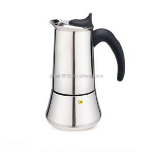Oem 9-cup Stovetop Espresso Maker Moka cà phê nồi với đánh bóng thép không gỉ cà phê percolator với bộ lọc vĩnh viễn - Product Image 1
