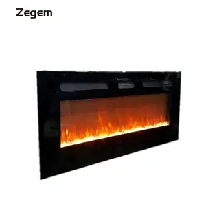 1520Mm Dubbele Gebruik Decor Vlam Onderdelen Elektrische Haard Kachel Met Pebbles