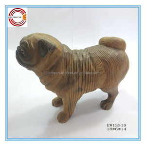 Antiken handgefertigten holz mops spielzeug für kinder - Product Image 3