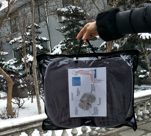 Fauteuil roulant pour adultes, avec poignée, modèle 2020, mousse à mémoire de forme, pour méditation en plein air, stade, siège de <span class=keywords><strong>voiture</strong></span> - Product Image 6